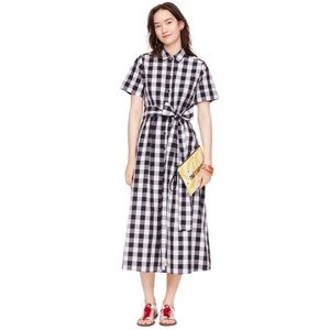 kate spade gingham shirtdress